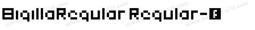BigillaRegular Regular字体转换